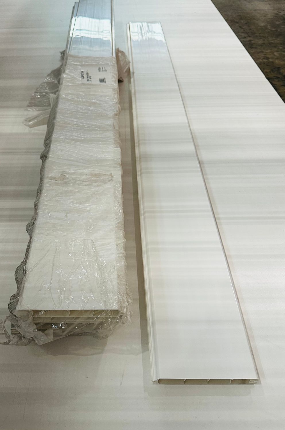 RDI 6 in. x 66 in. Vinyl Privacy Infill Boards (Pack of 6) - White (Privacy Rail)
