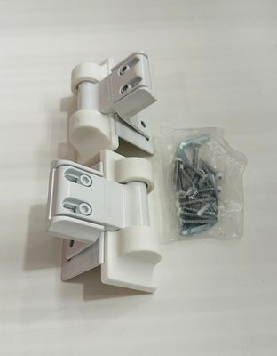 RDI Standard Wrap Hinge Pair, Vinyl Gate Hardware - WHITE (Finyl Line/Endurance Original Rail)