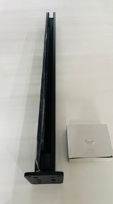 RDI 4 in. x 2 in. x 72 in. Mid Post Surface Mount  - Matte Black (Privacy Rail)