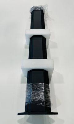 RDI 4 in. x 2 in. x 42 in. Aluminum Corner Post - Matte Black (Elevation Rail)