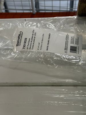 RDI 4 in. x 4 in. x 54 in. Vinyl Post Sleeve - White (Finyl Line/Endurance Original Rail)