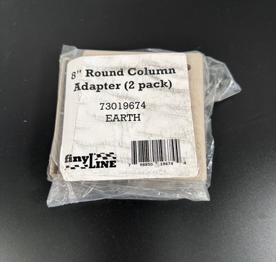 RDI 8 in. Round Column Adapter (2 pack)  CLAY (Finyl Line)