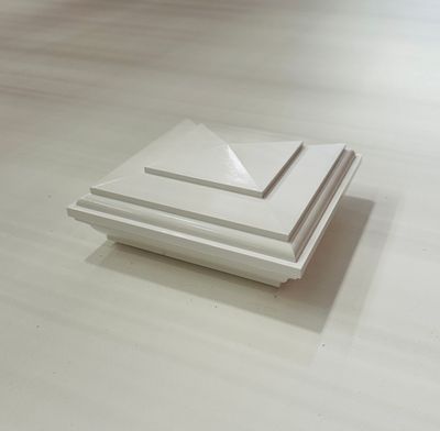 RDI 4 in. x 4 in. Heritage Vinyl Post Cap – WHITE (Finyl Line/Endurance Original Rail)