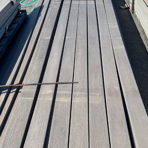 WOLF 1 in. x 6 in. x 20 ft. Square Edge PVC Deck Board - Weathered Ipe (Warehouse Seconds) WOLF 1 in. x 6 in. x 20 ft. Square Edge PVC Deck Board - Weathered Ipe (Warehouse Seconds)