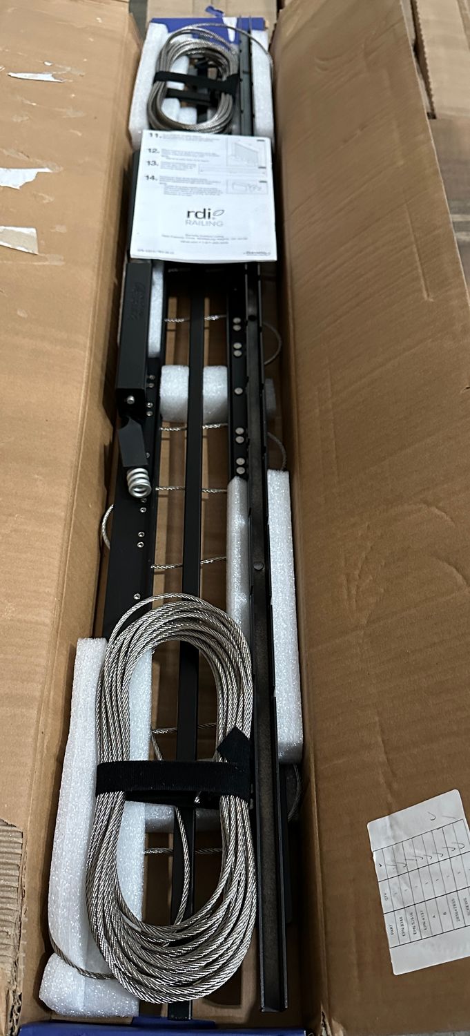 RDI 42 in. x 5 ft. Stair Cable Panel - Matte Black (Elevation Rail) RDI 42 in. x 5 ft. Stair Cable Panel - Matte Black (Elevation Rail)