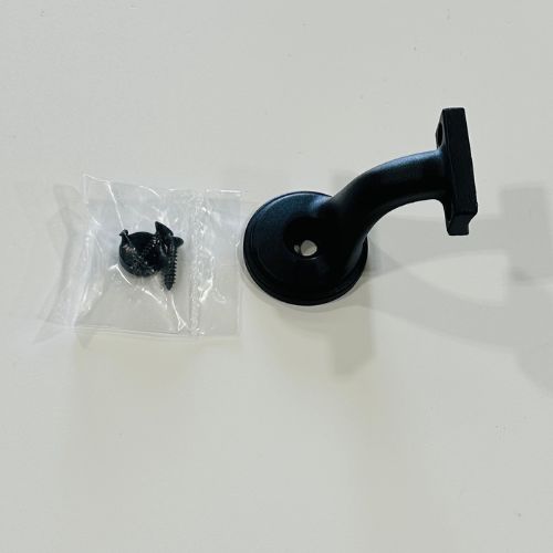 RDI Mounting Bracket for Vinyl Posts - Matte Black (Aluminum ADA Handrail)