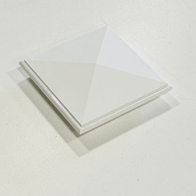 RDI 3.4 in. x 3.4 in. Decorative Post Cap - White (Titan Pro Rail)