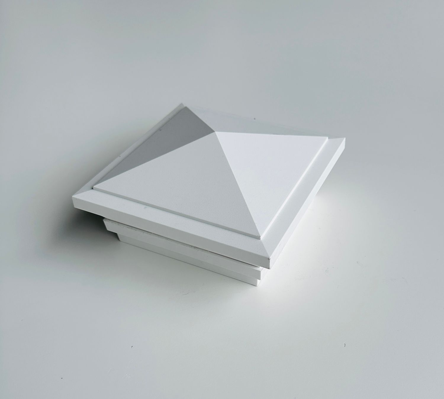 RDI 5 in. x 5 in. Pinnacle Post Cap - Satin White (Transform Composite Railing) RDI 5 in. x 5 in. Pinnacle Post Cap - Satin White (Transform Composite Railing)