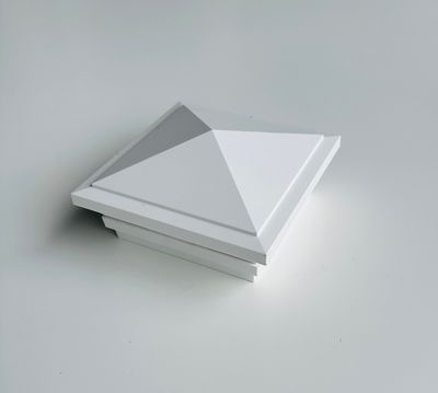 RDI 5 in. x 5 in. Pinnacle Post Cap - Satin White (Transform Composite Railing) RDI 5 in. x 5 in. Pinnacle Post Cap - Satin White (Transform Composite Railing)