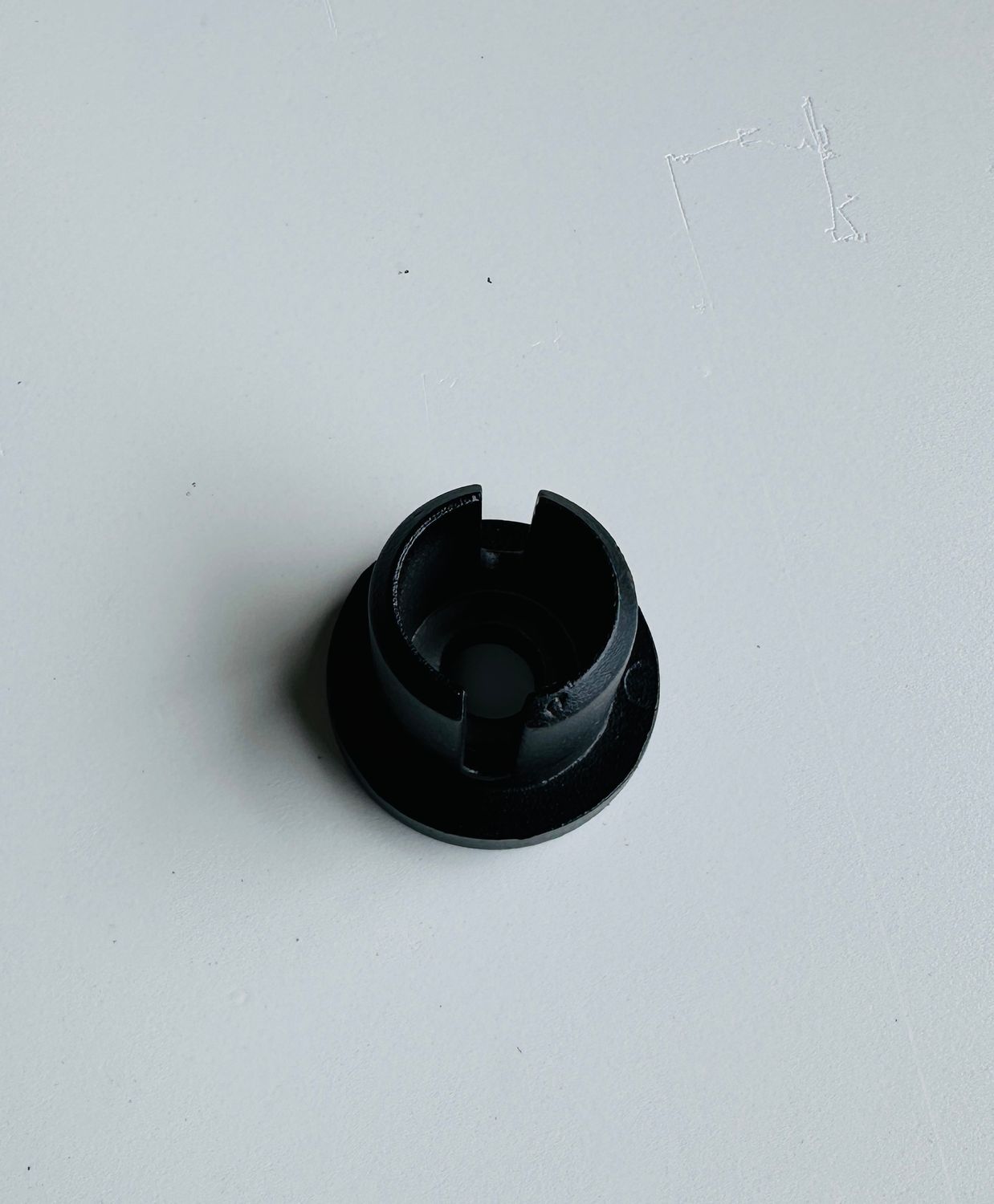 RDI Straight Wall Return - Matte Black (Aluminum ADA Handrail)