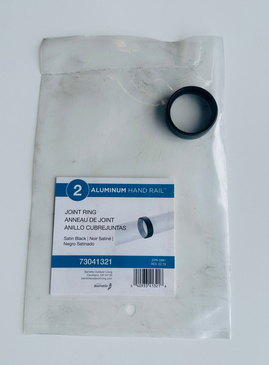 RDI Joint Ring - Matte Black (Aluminum ADA Handrail) RDI Joint Ring - Matte Black (Aluminum ADA Handrail)