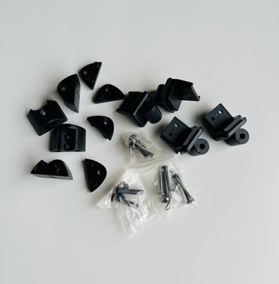 RDI 2-to-3 Rail Level Angle Bracket Kit (set of 4 – 2 top, 2 bottom) – MATTE BLACK (Avalon Aluminum Rail)