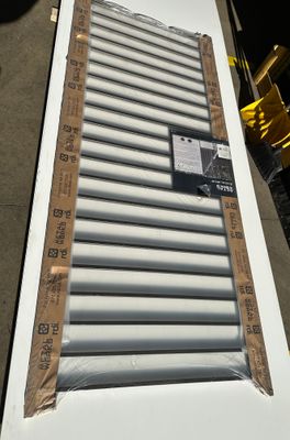 RDI 8 ft. x 40 in. Level Rail Panel - Square Baluster, Hammered Bronze (MetalWorks Excalibur®)