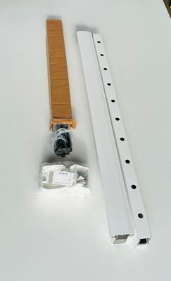 RDI 36 in. x 4 ft. T-Top Level Vinyl Rail Kit - 3/4 in. Round Aluminum Balusters, White (Finyl Line)