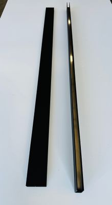 RDI 6 ft. Wide Half Privacy Rail Kit - Matte Black (Privacy Rail)