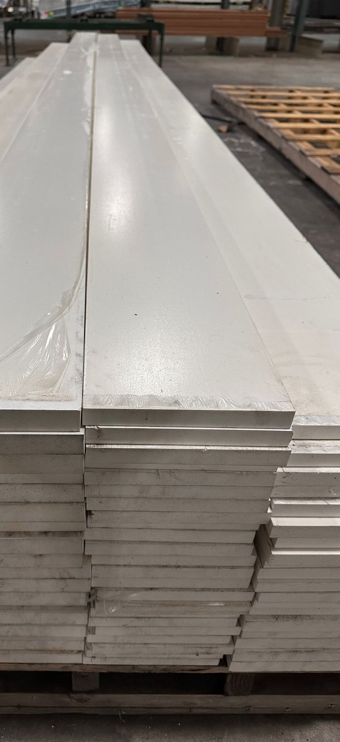 Wolf 1 in. x 8 in. x 18 ft. Smooth PVC Trim (Warehouse Seconds) Wolf 1 in. x 8 in. x 18 ft. Smooth PVC Trim (Warehouse Seconds)