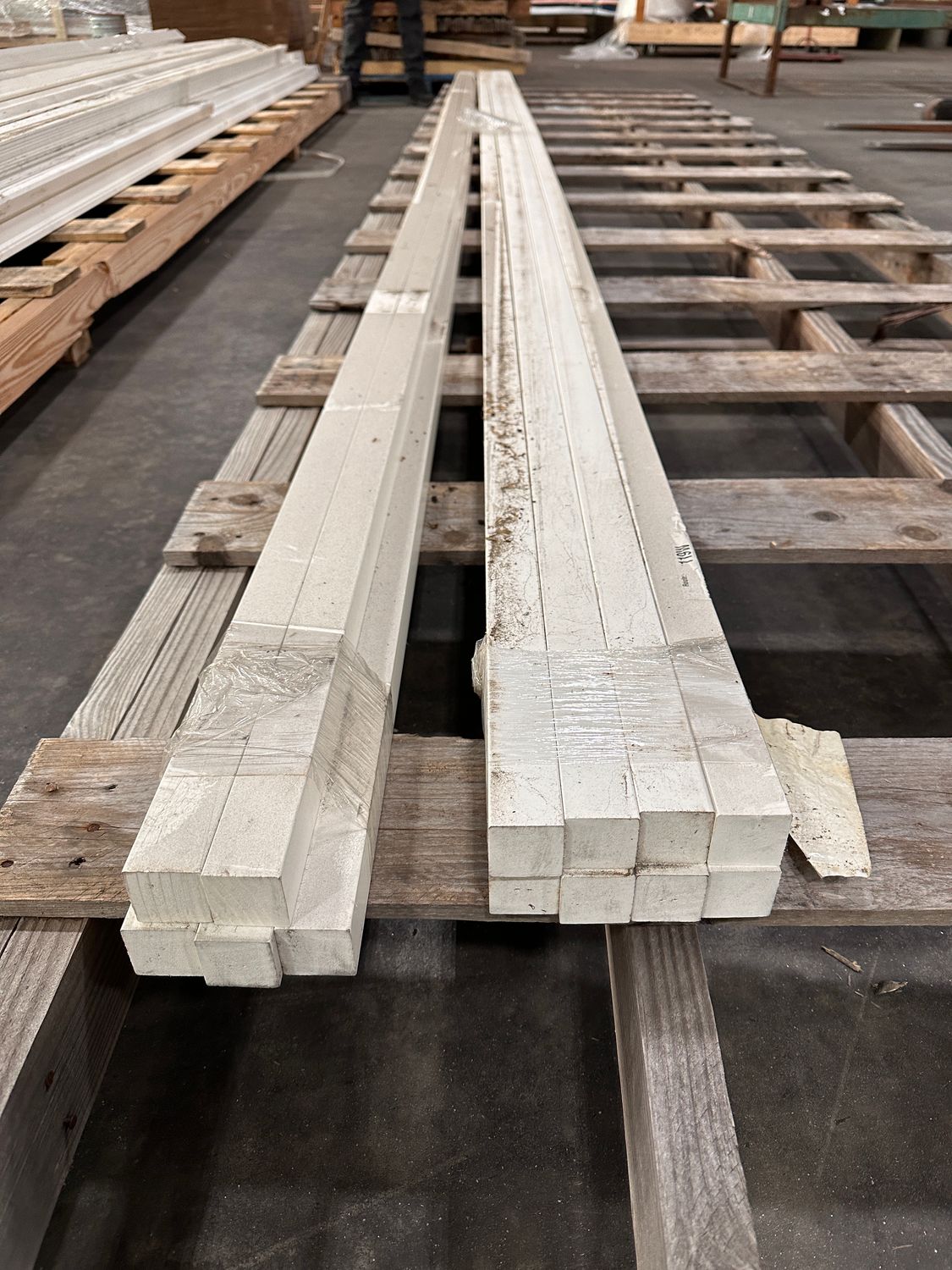 WOLF 9 ft. PVC Square Moulding WPVCM-236 (Warehouse Seconds) WOLF 9 ft. PVC Square Moulding WPVCM-236 (Warehouse Seconds)