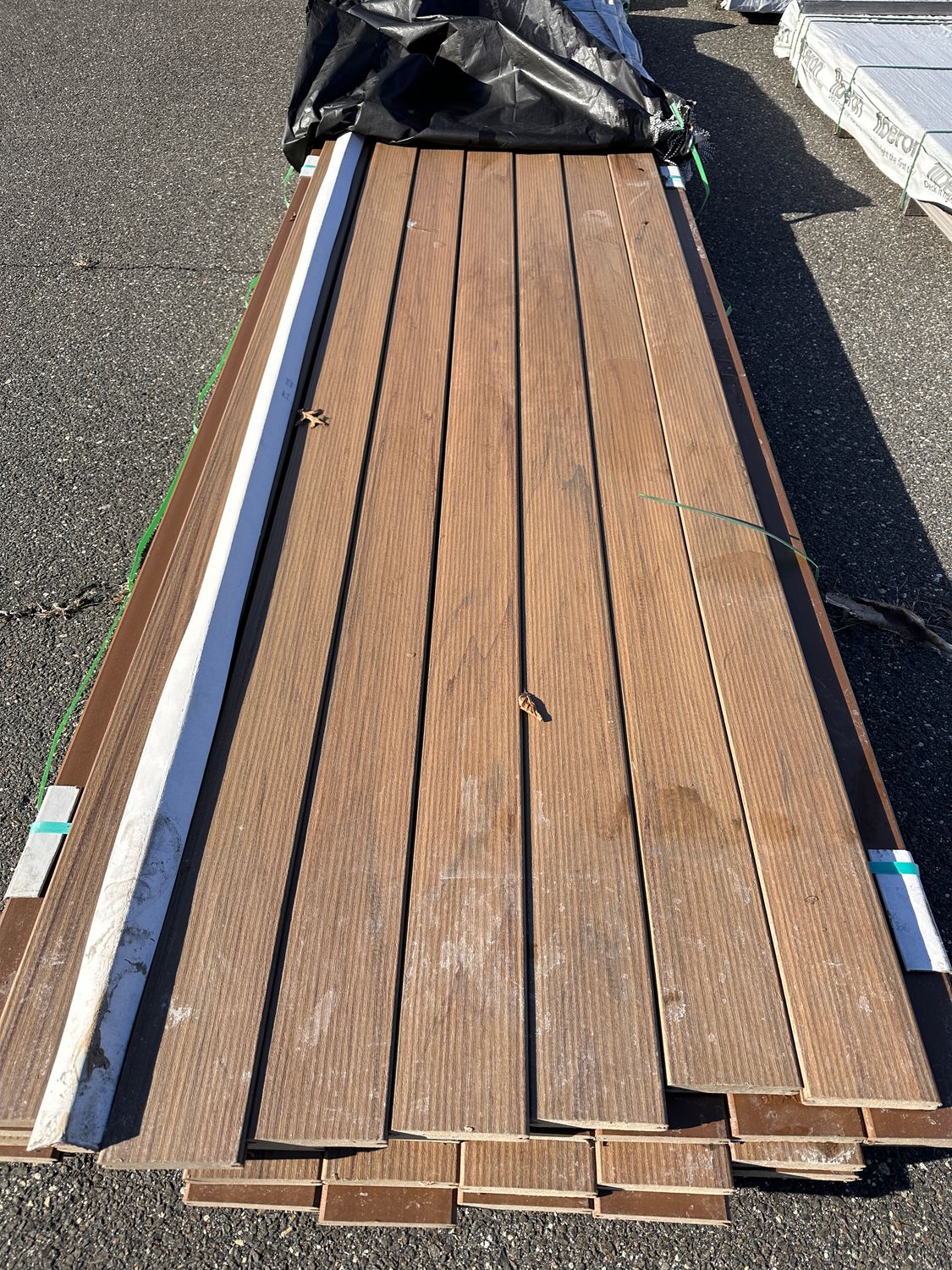 TIMBERTECH Azek 1 in. x 6 in. x 16 ft. Grooved Deck Board - Pecan (Warehouse Seconds) TIMBERTECH Azek 1 in. x 6 in. x 16 ft. Grooved Deck Board - Pecan (Warehouse Seconds)