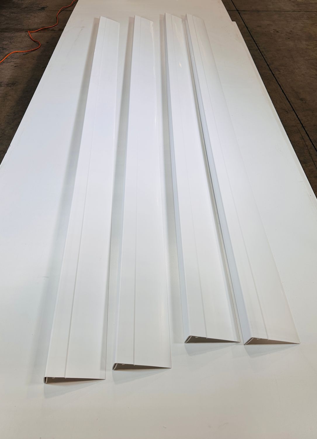 RDI 4 in. x 4 in. x 96 in. Vinyl 4 Piece Post Wrap - White (Finyl Line/Endurance Original Rail)