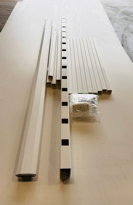 RDI 36 in. x 6 ft. Endurance Level Vinyl Rail Kit - 1 1/4 in. Square Balusters, White (Endurance Original Rail)