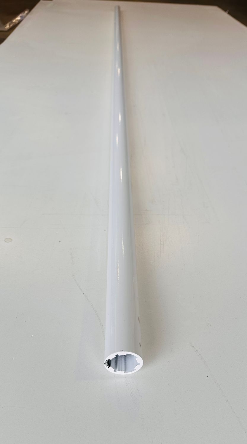 RDI 1.5 in. x 1.5 in. x 104 in. Handrail Lineal - White (Aluminum ADA Handrail) RDI 1.5 in. x 1.5 in. x 104 in. Handrail Lineal - White (Aluminum ADA Handrail)