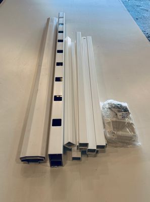 RDI 36 in. x 4 ft. Endurance Level Vinyl Rail Kit - 1 1/4 in. Square Balusters, White (Endurance Original Rail)