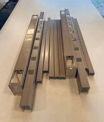 RDI 36 in. Custom Width Vinyl Gate Kit - 1 1/2 in. Square Balusters, CLAY (Finyl Line/Endurance Original Rail) RDI 36 in. Custom Width Vinyl Gate Kit - 1 1/2 in. Square Balusters, CLAY (Finyl Line/Endurance Original Rail)