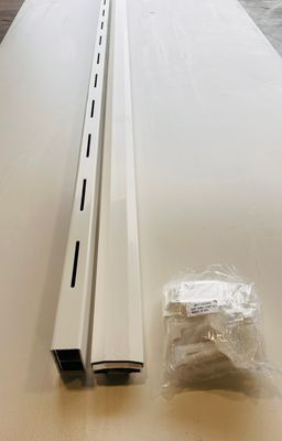 RDI 38 in. x 6 ft. Endurance Level Vinyl Rail Kit - Glass Slats (Slats Sold Separately), White (Endurance Original Rail)