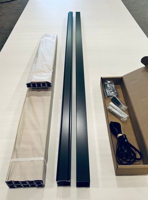 RDI 8 ft. Screen Railing 1 in. Square Balusters Kit - Charcoal Bronze (EncloSure™ Screen System)