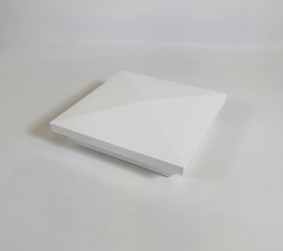 RDI 4 in. x 4 in. New England Post Cap - White (Finyl Line/Endurance Original Rail)