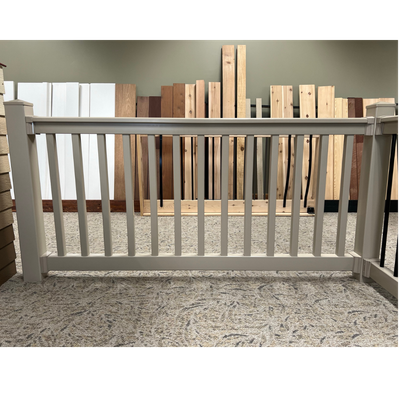 RDI Finyl 6 ft. x 36 in. Rail Kit (Earth, T-Top, 1 1/2 in. Square Baluster) RDI Finyl 6 ft. x 36 in. Rail Kit (Earth, T-Top, 1 1/2 in. Square Baluster)