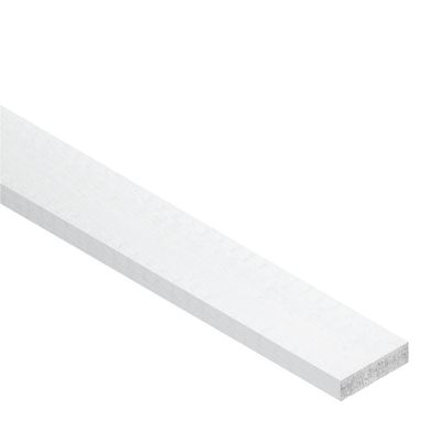 DIAMOND KOTE 19/32 in. x 3 in. x 16 ft. Batten Trim, 4/Bundle - White (Woodgrain)