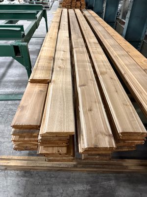 1 in. x 6 in. x 14 ft. Cedar Lumber - Tongue & Groove, V4E, Kiln Dried, Select (Damaged Remnants) 1 in. x 6 in. x 14 ft. Cedar Lumber - Tongue & Groove, V4E, Kiln Dried, Select (Damaged Remnants)