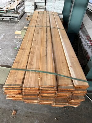 1 in. x 6 in. x 8 ft. Cedar Lumber - Tongue & Groove, V4E, Kiln Dried, Select (Damaged Remnants) 1 in. x 6 in. x 8 ft. Cedar Lumber - Tongue & Groove, V4E, Kiln Dried, Select (Damaged Remnants)