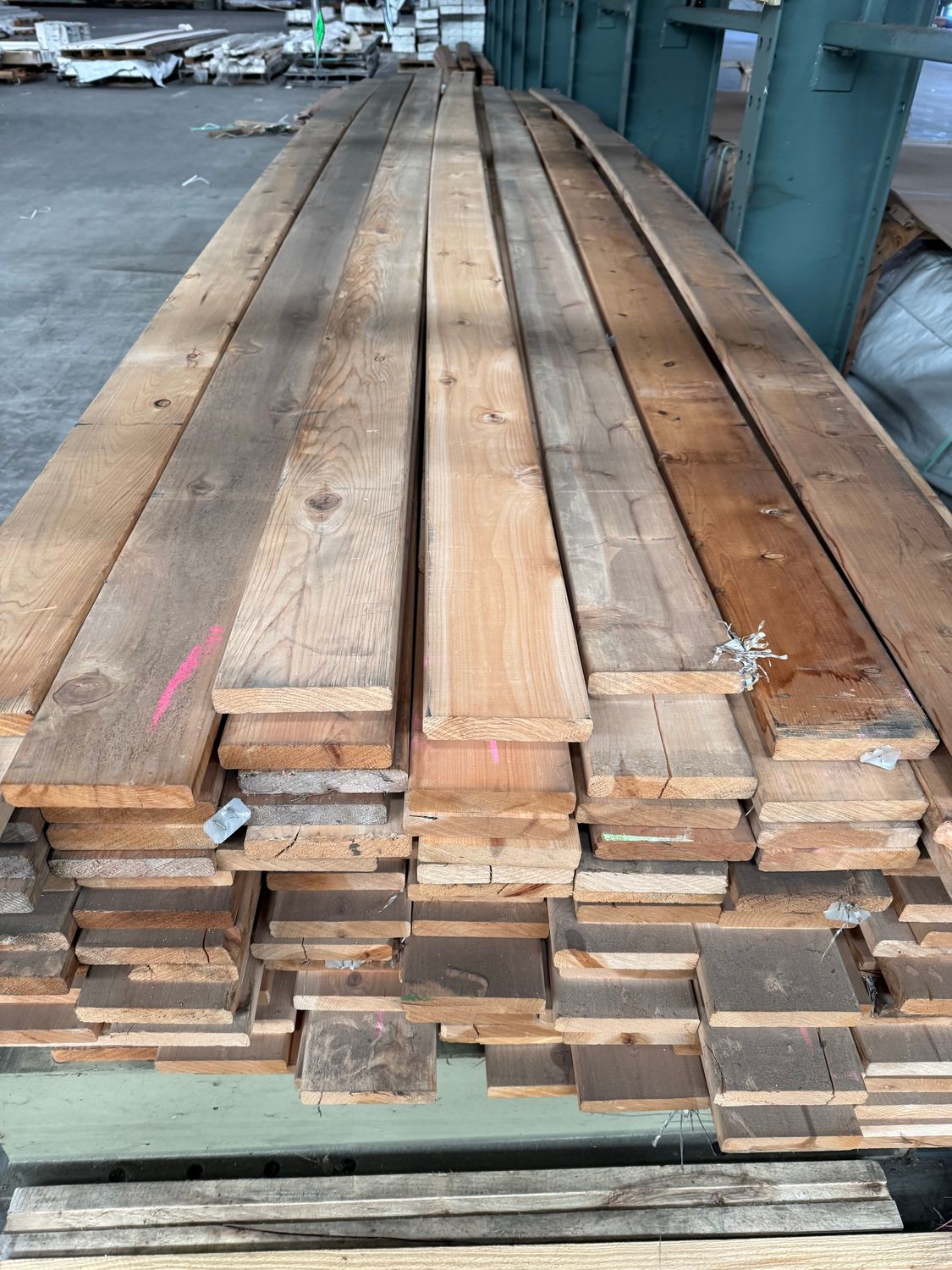 5/4 in. x 6 in. x 20 ft. Cedar Deck Board - STK / S4S / EE / KD (Damaged Remnants)
