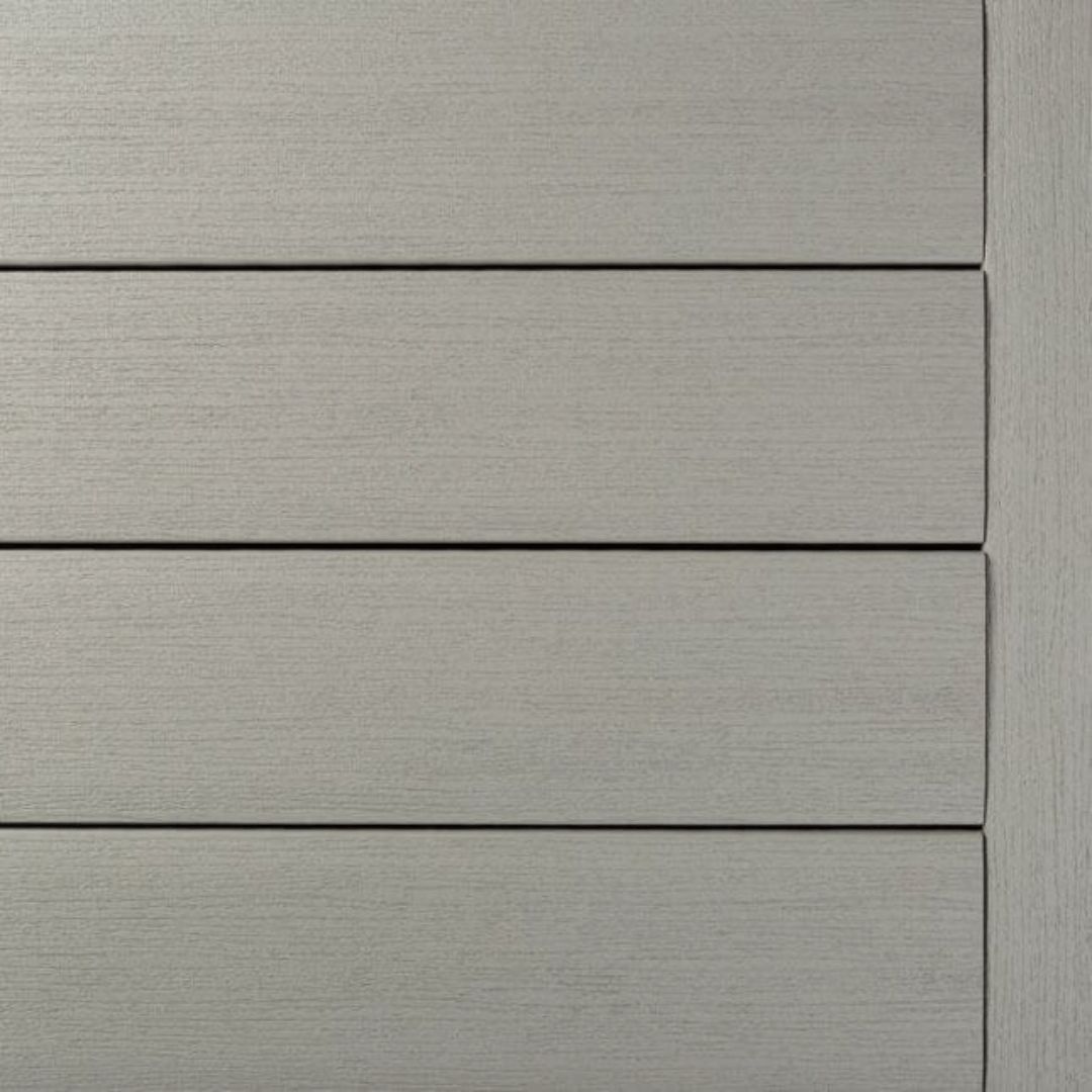 TIMBERTECH Edge 1/2 in. x 7 1/4 in. x 12 ft. Riser Board - Beachwood Gray(Warehouse seconds) TIMBERTECH Edge 1/2 in. x 7 1/4 in. x 12 ft. Riser Board - Beachwood Gray(Warehouse seconds)