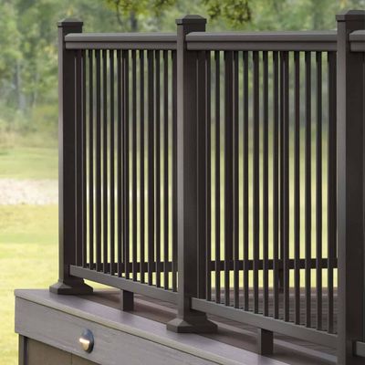 TIMBERTECH Impression Rail Express 8 ft. x 42 in. Level Panel Kit - Dark Bronze