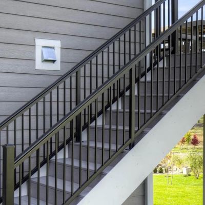 TIMBERTECH Impression Rail Express 8 ft. x 36 in. Stair Panel Kit - Dark Bronze