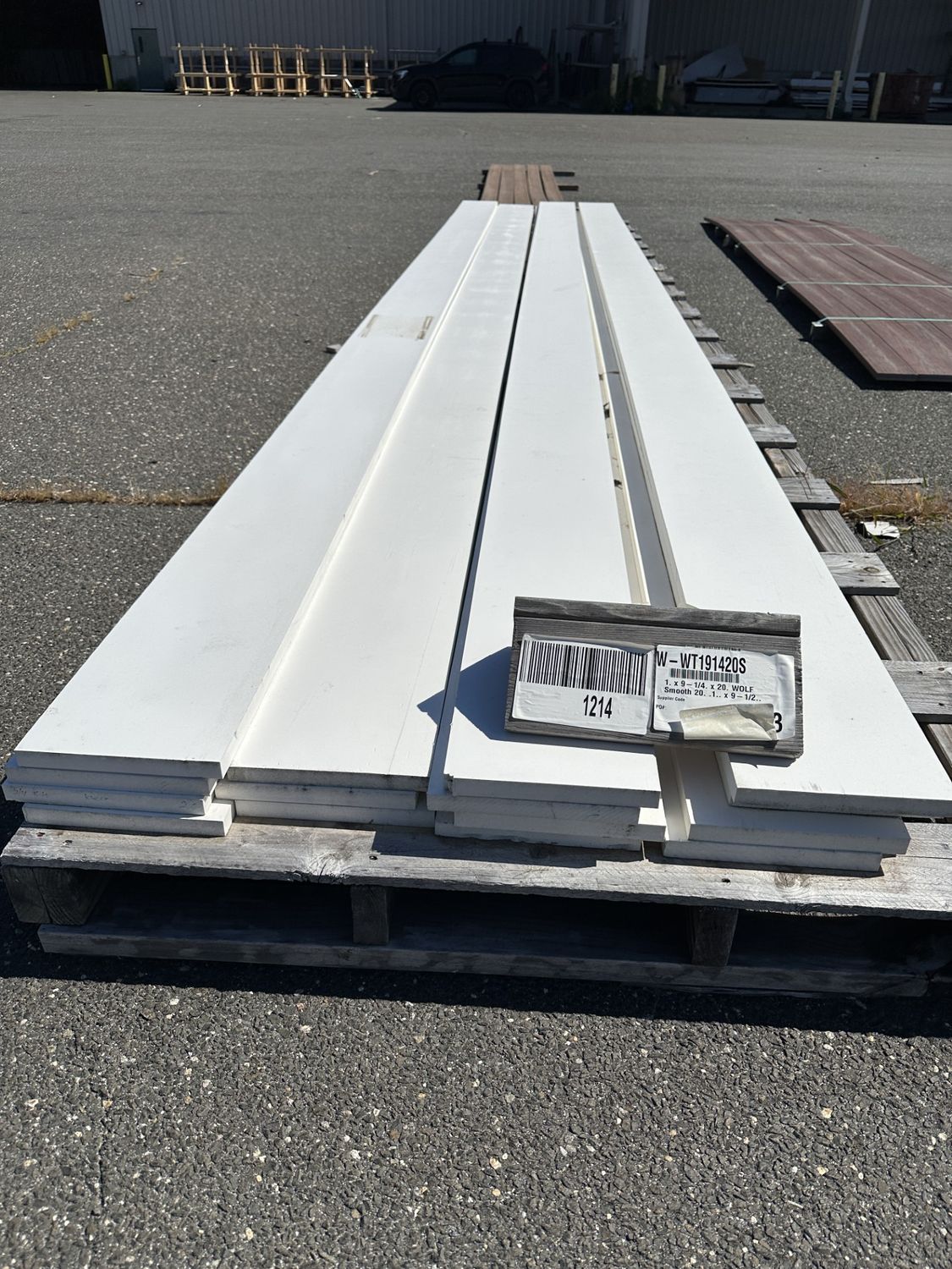 Wolf 5/4 in. x 10 in. x 20 ft. Smooth PVC Trim (Warehouse Seconds) Wolf 5/4 in. x 10 in. x 20 ft. Smooth PVC Trim (Warehouse Seconds)