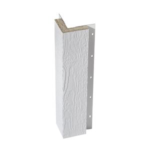 DIAMOND KOTE 5/4 x 4 in. x 10 ft. Outside Corner - White (Woodgrain)