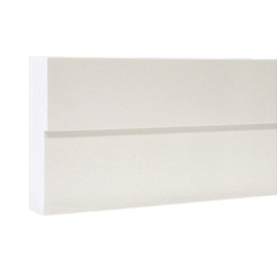 VERSATEX 5/4 in. x 6 in. x 18 ft. Woodgrain Flange PVC Trim Board (Warehouse Seconds)