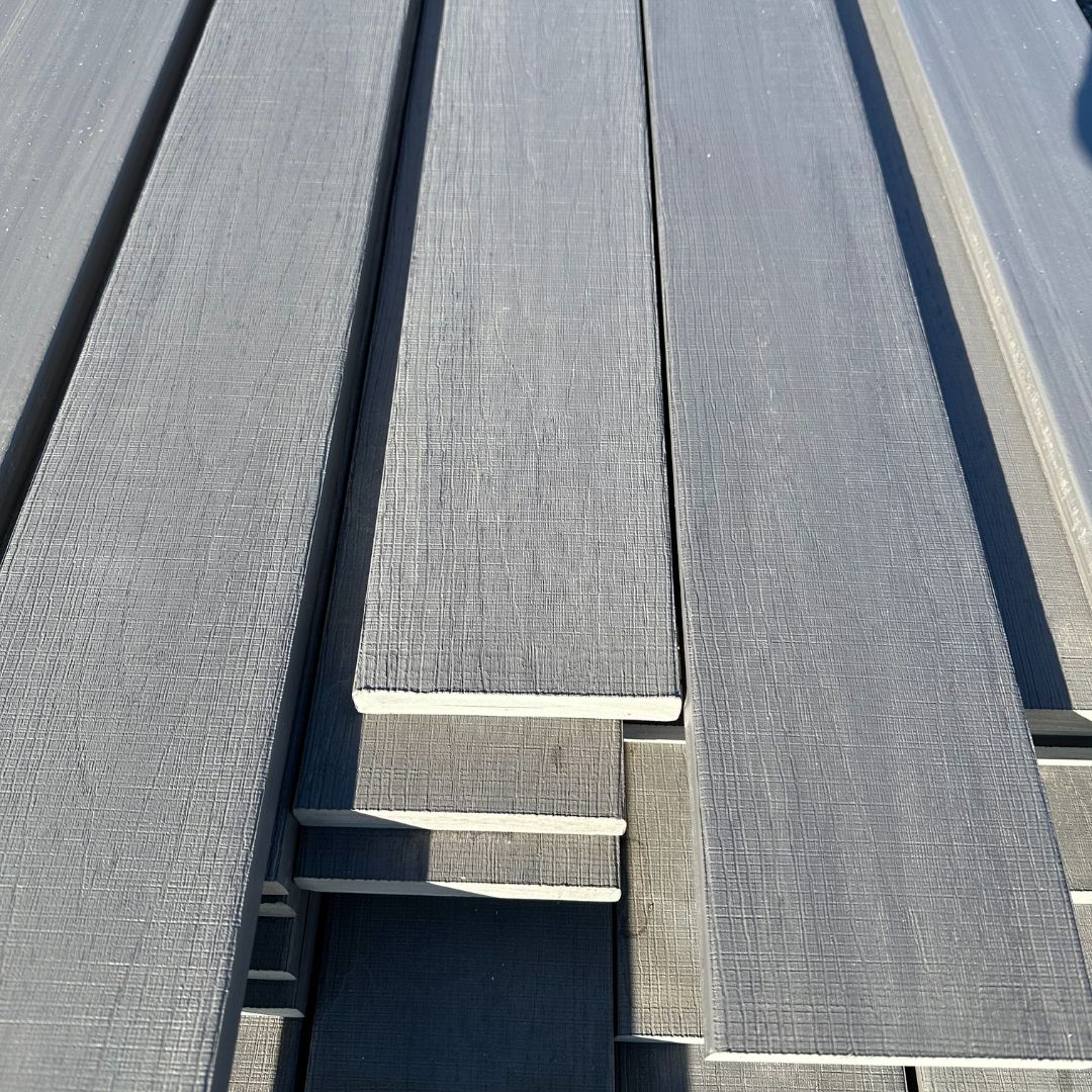 TIMBERTECH Azek 1 in. x 6 in. x 20 ft. Grooved Deck Board - Castle Gate (Warehouse Seconds)