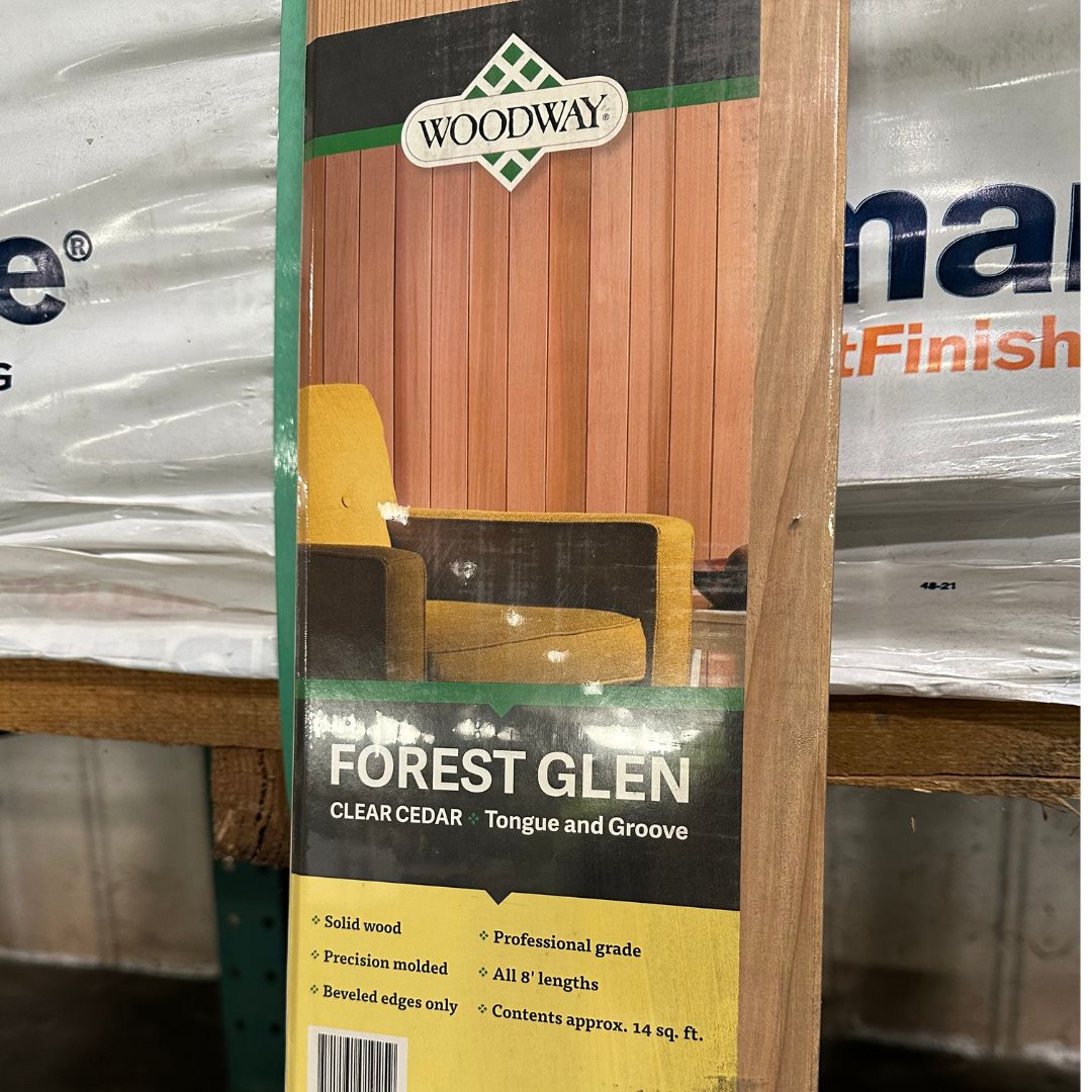 5/16 in. x 3 1/2 in. x 8 ft. Forest Glen Clear Cedar - T&G / S1S / KD (6 Per Pack)
