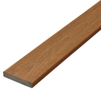 FIBERON 1 in. x 6 in. x 16 ft. Grooved Deck Board - Moringa