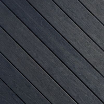 FIBERON 1 in. x 6 in. x 12 ft. Grooved Deck Board - Earl Gray (Warehouse Seconds)