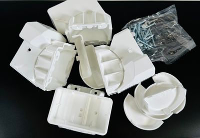 RDI T-Top Swivel Stair Bracket Set (2 top & 2 bottom brackets)  WHITE (Finyl Line)