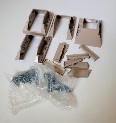 RDI Deck Top Stair Bracket Set (2 top & 2 bottom brackets)  CLAY (Finyl Line)