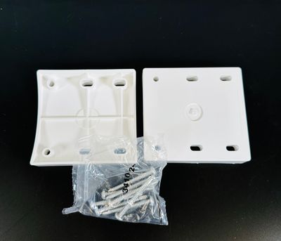 RDI 8 in. Round Column Adapter (2 pack)  WHITE (Finyl Line)
