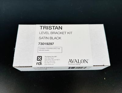RDI Tristan Level Bracket Kit (set of 4 2 top, 2 bottom) MATTE BLACK (Avalon Aluminum Rail)