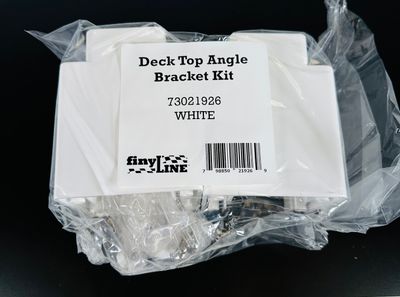 RDI Deck Top Angle Bracket Set (1 pair - cut to desired angle)  WHITE (Finyl Line)